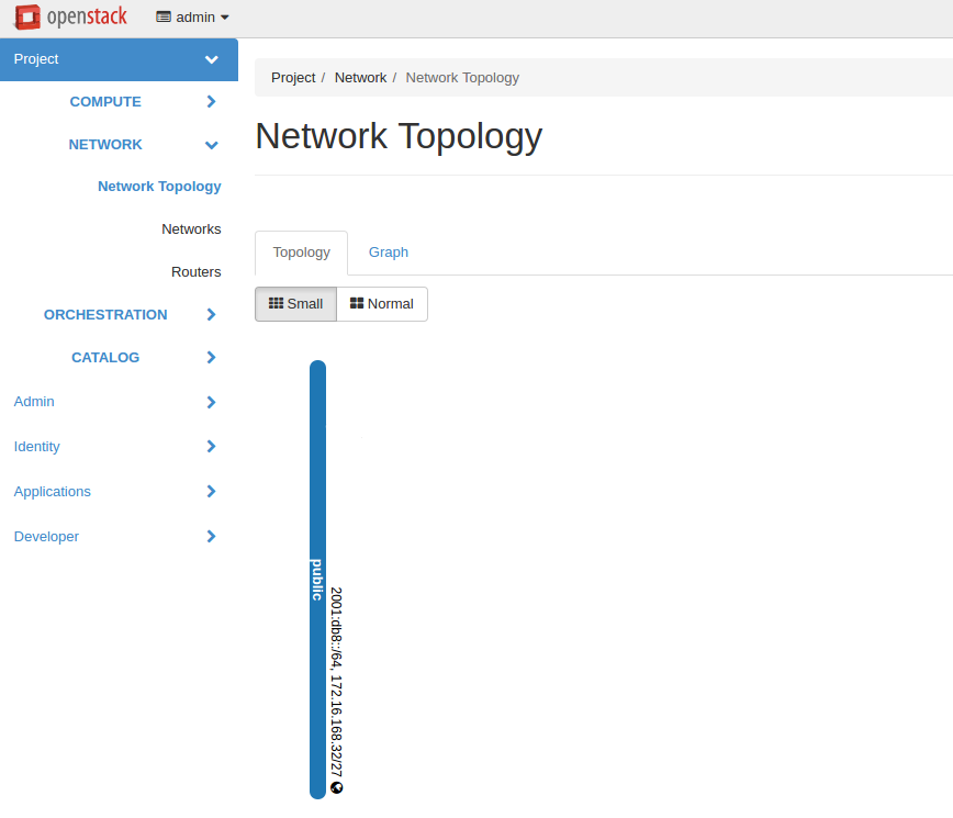 Network Topology page