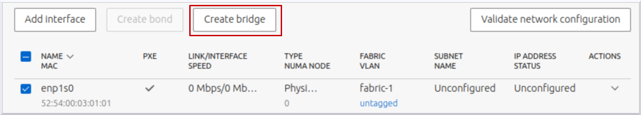 Select interface to use for OVS bridge